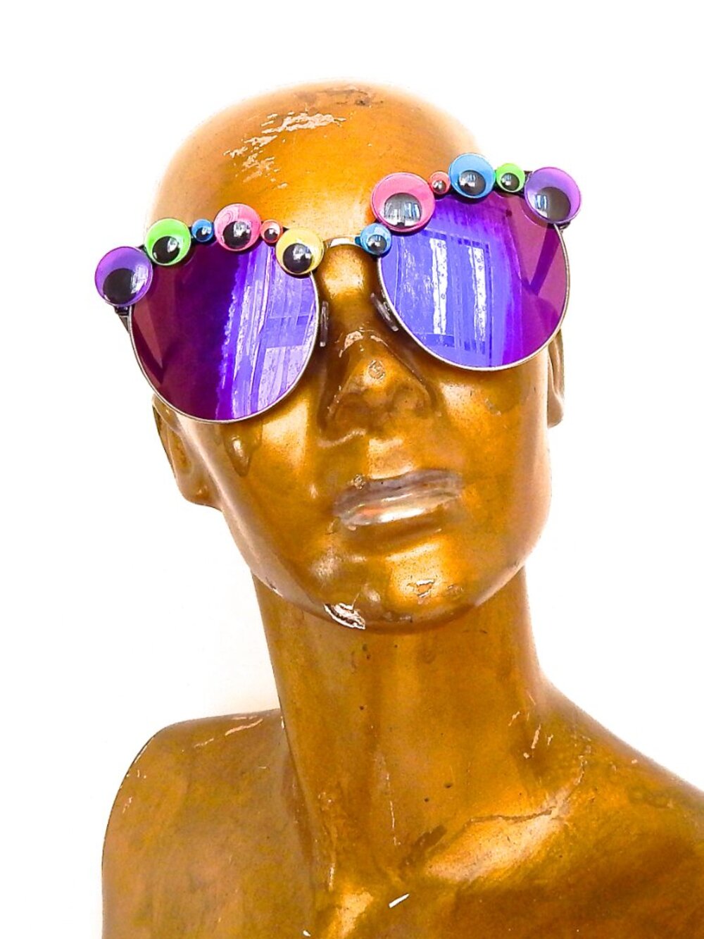 GASOLINE GLAMOUR PSYCHO BAZAAR JUMBO ACID COCO SUNGLASSES 👀🌈💎